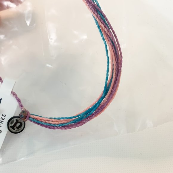 NEW Pure Vida multicolor braided rope adjustable bracelet set of 2 - Picture 3 of 3